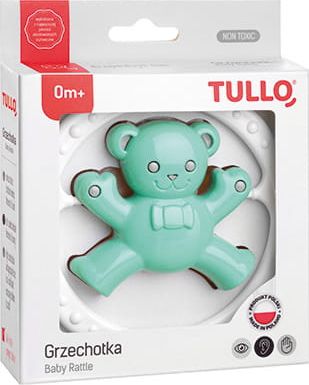 Tullo Grzechotka miś miętowo-szary 164 Tullo