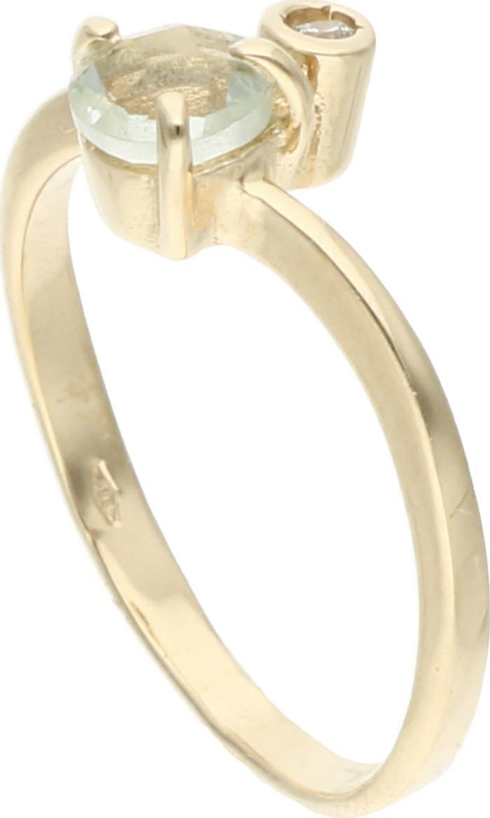 Rosanto Złoty pierścionek z akwamarynem roz. 14 585 14k