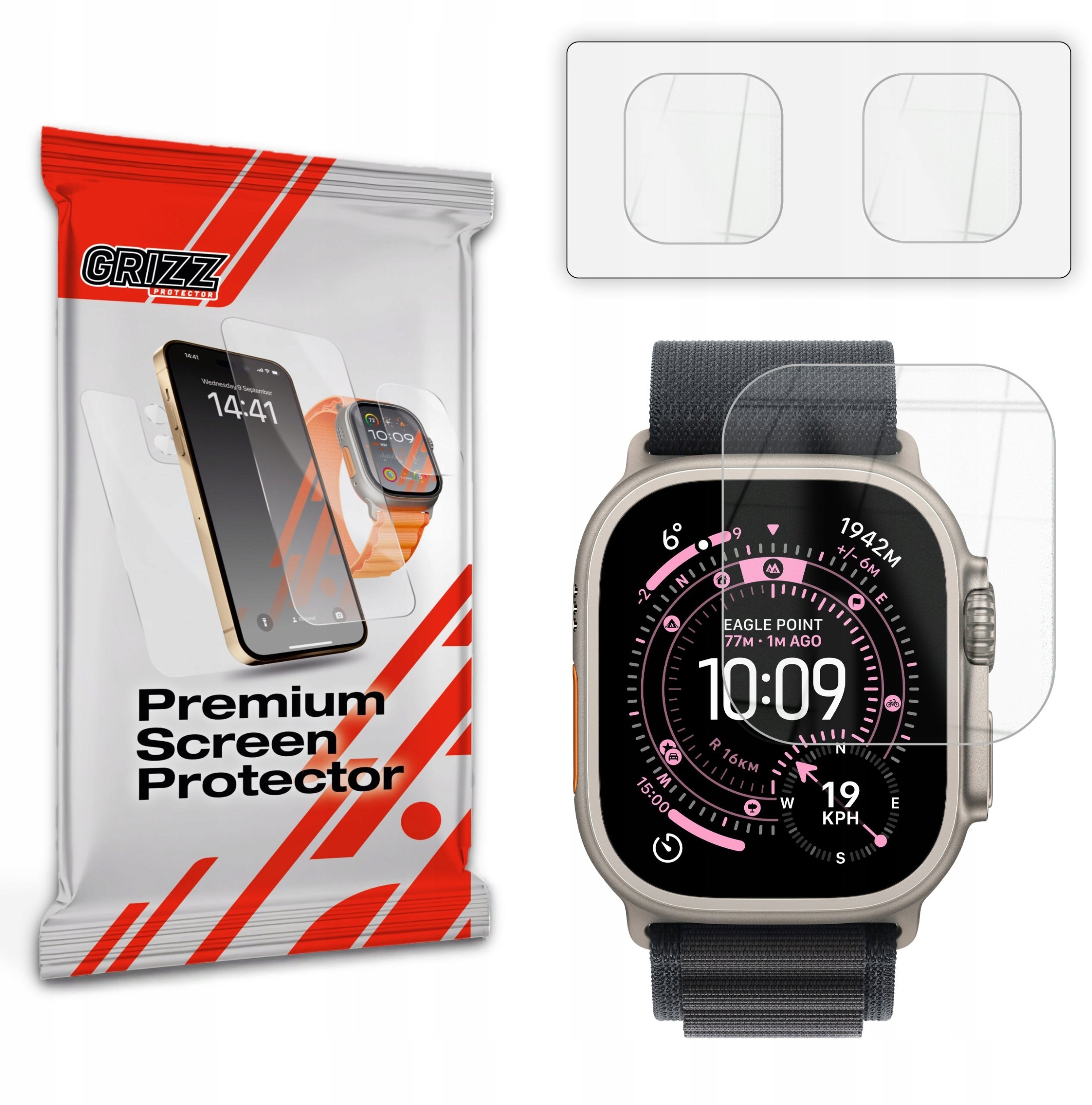 GrizzGlass Szkło hybrydowe HybridGlass do Apple Watch Ultra 3 49mm