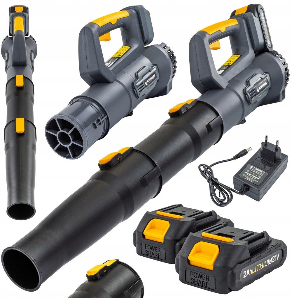 DMUCHAWA AKUMULATOROWA DO LIŚCI ŚNIEGU OSUSZANIA OGRODOWA 21V 2x 2AH