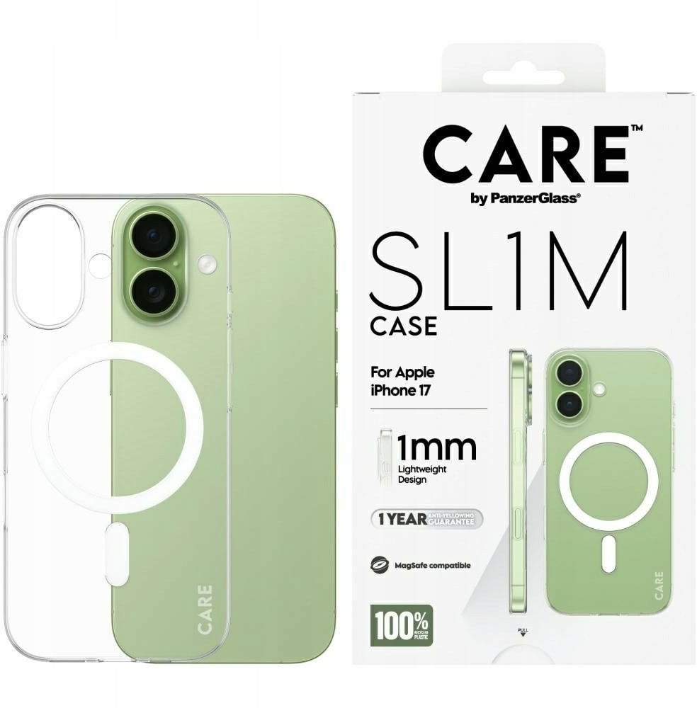 PanzerGlass Etui CARE SL1M MagSafe do iPhone 17 przezroczysty