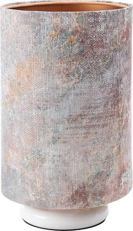 Lampa stołowa Lumes Biała nowoczesna lampka stołowa tuba - S361-Veres