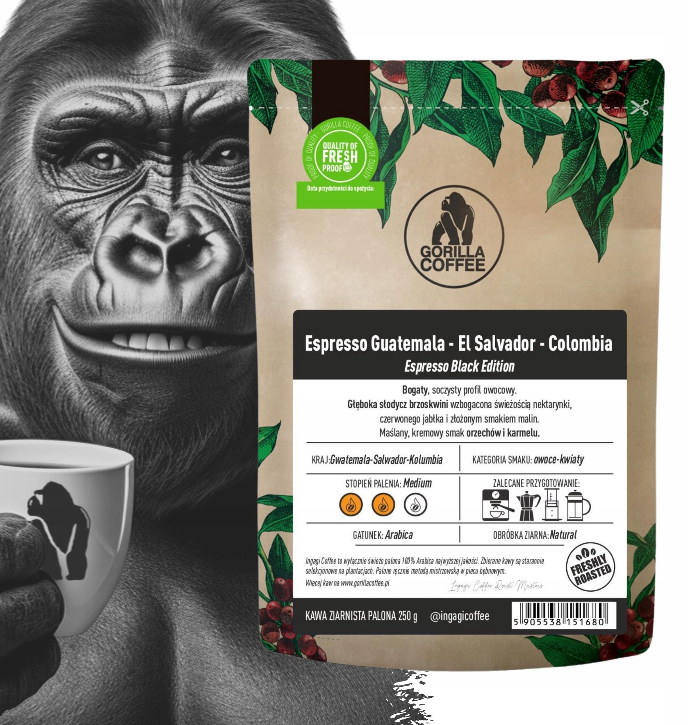 Kawa ziarnista Ingagi Kawa ziarnista Espresso No 1 1kg