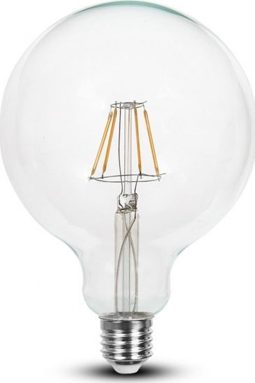 V-TAC Żarówka LED 6W Filament E27 G125 Przeźroczysta VT-2147 6400K 806lm