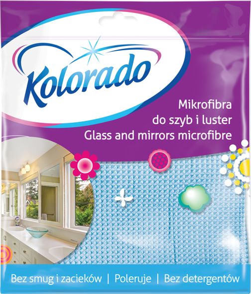Kolorado Ścierka z mikrofibry do Szyb, Łazienek i Luster 1szt.