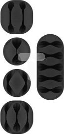 Organizer Goobay Uchwyt Czarny 5 sztuk (70683)