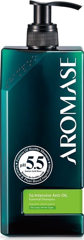 Aromasound Szampon Dla Przetłuszczającej Się Skóry Głowy Aromase 400ml 1% Kompleksu Kwasu Glicyretynowego 5 Intensive Anti-Oil
