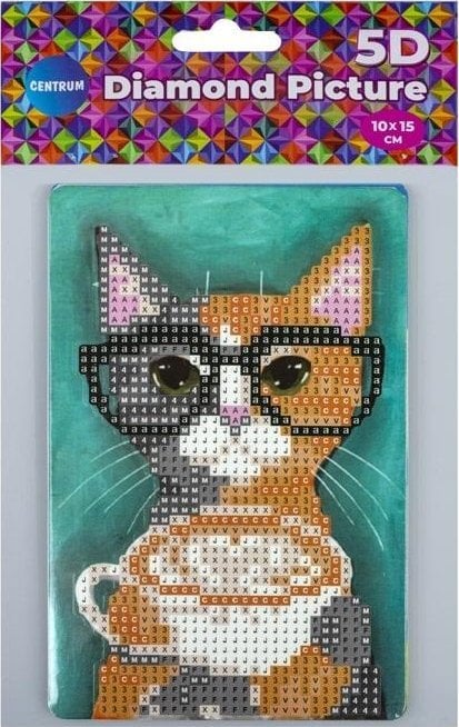 Teka Diamentowa mozaika ze sztalug± - Kot 10x15