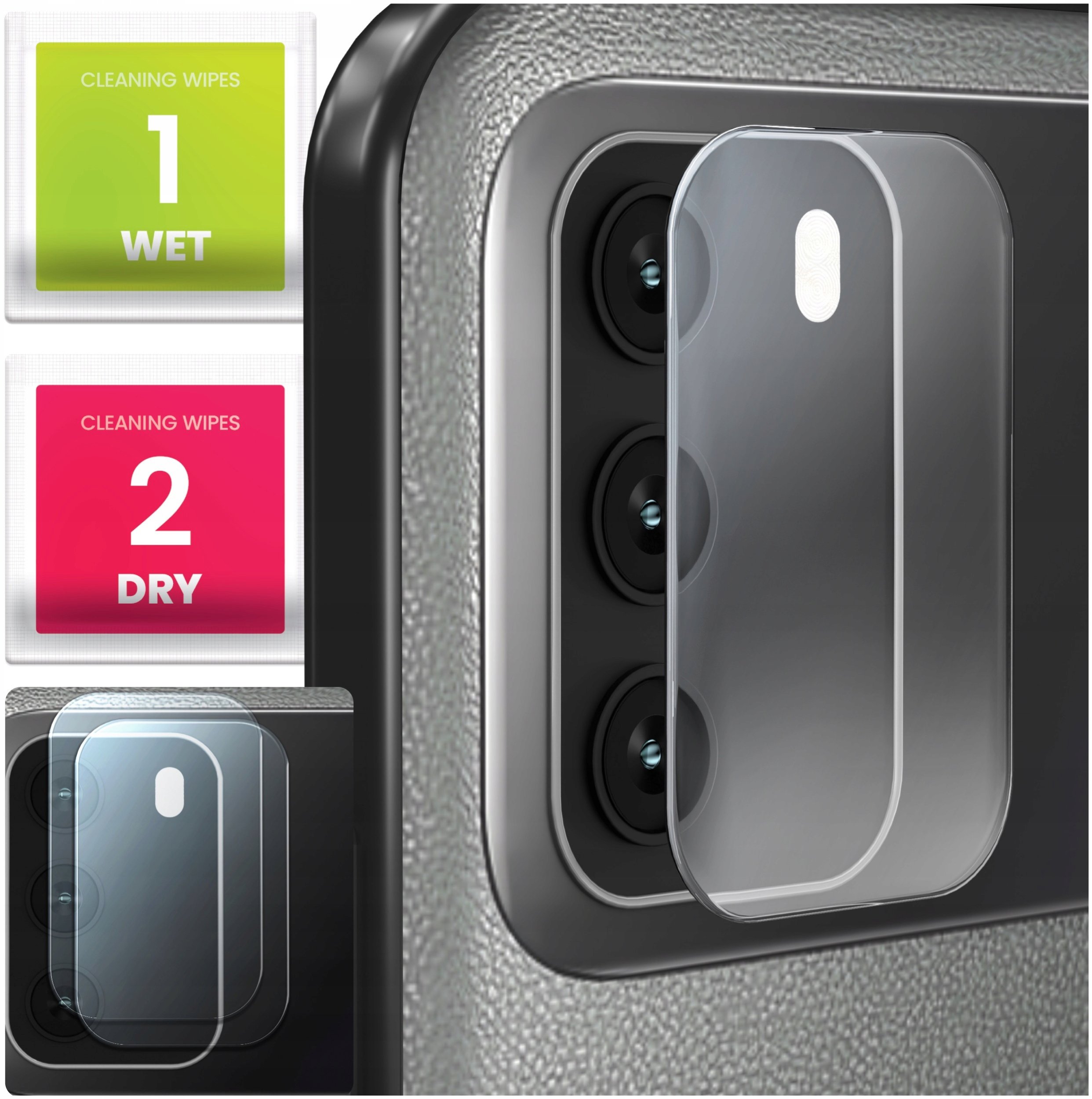 2-PAK Szkło Na Aparat Do Xiaomi Poco M3 (Hartowane, Ochronne, Na Obiektyw)