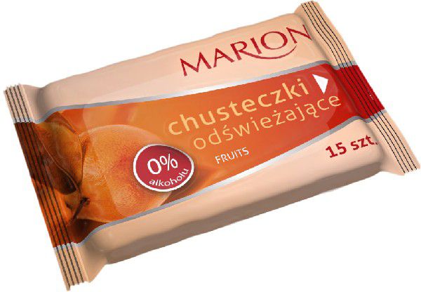 Marion Chusteczki odświeżające Fruits o zapachu owocowym 1op-15szt