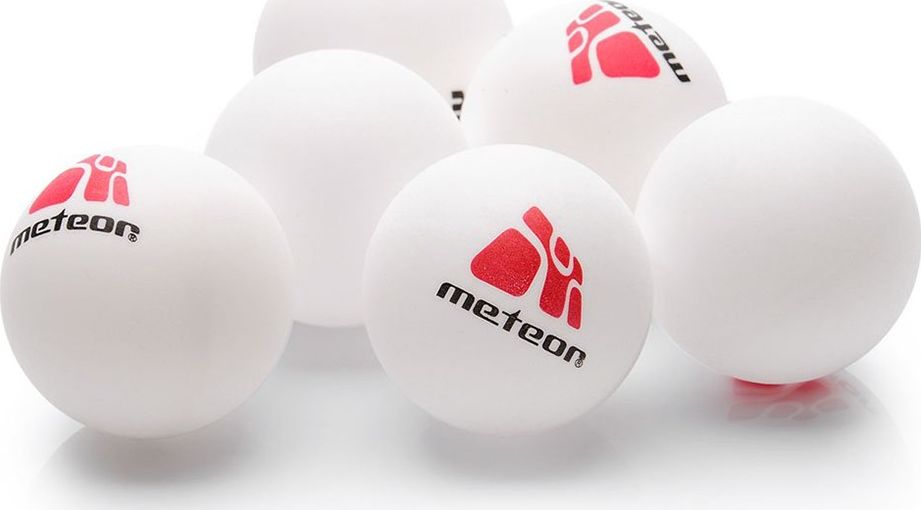 Meteor Piłeczki Rainbow 6szt. białe