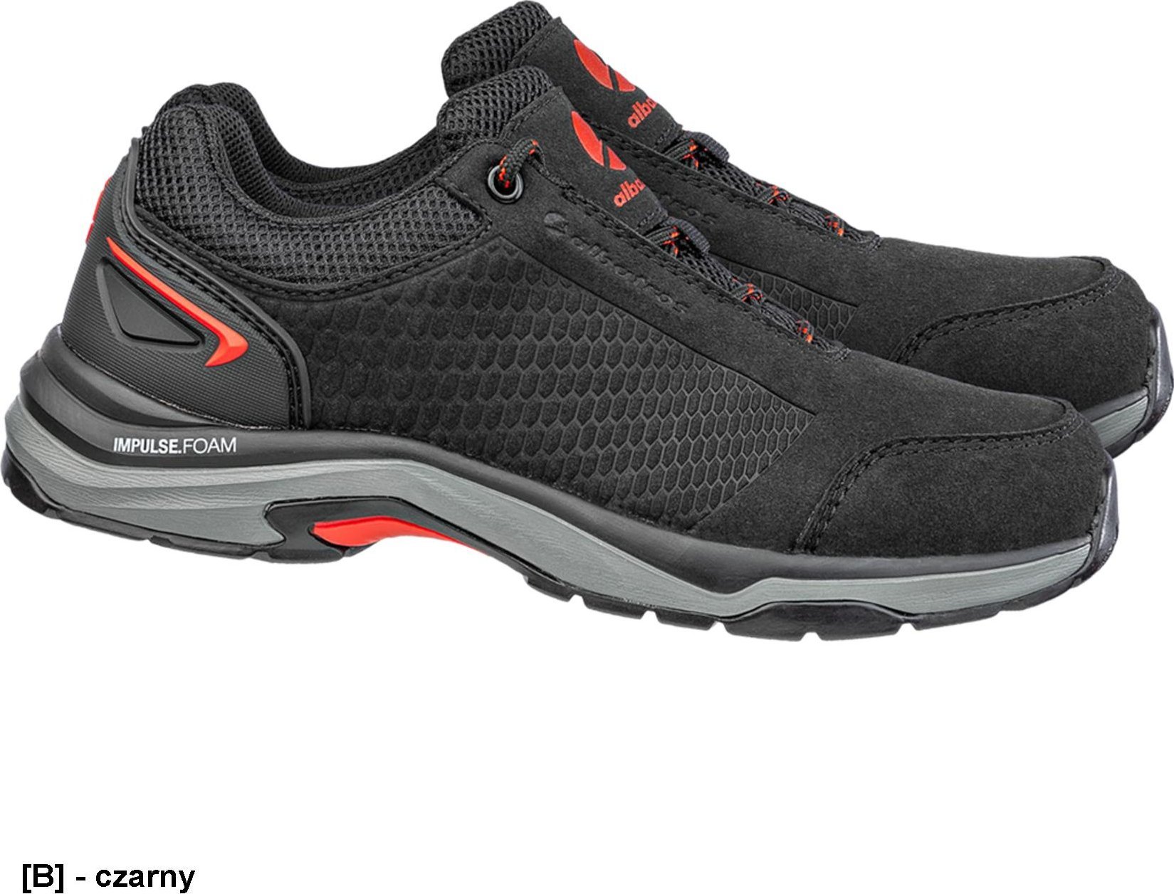 R.E.I.S. BRA-VIALE-P - Półbuty zawodowe VIALE BLACK LOW O1 HRO SRC 42