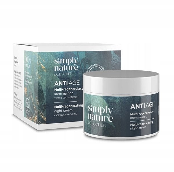 Nivea CLOCHEE_Simply Nature Anti Age wielozadaniowy krem na noc 50ml