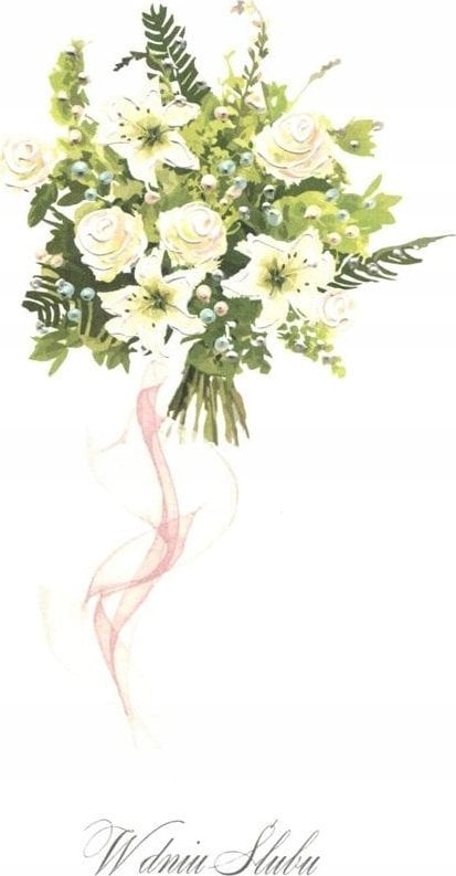 MAK Karnet ¦lub DL S64 - Zielony bukiet