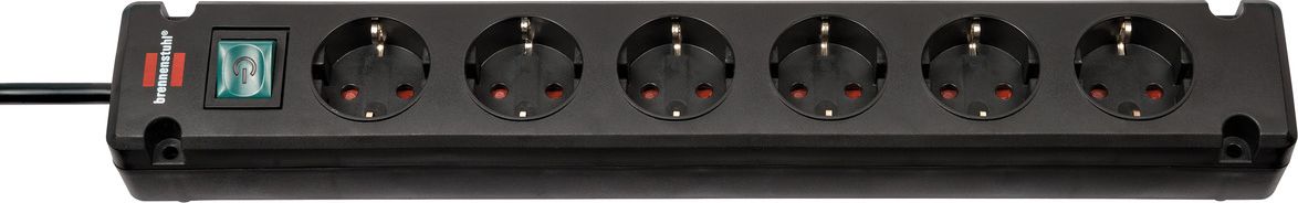 Listwa zasilająca Brennenstuhl Bremounta 6 gniazd 3 m czarna (1150650316)