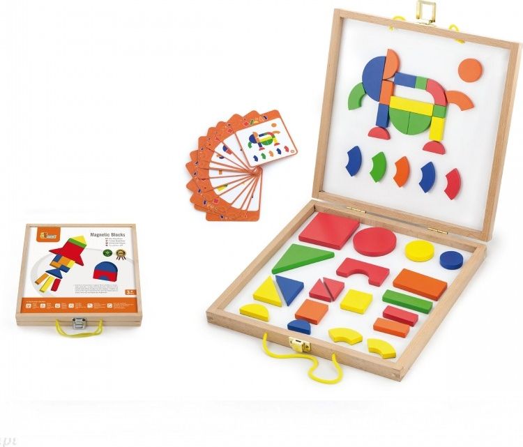 Viga Drewniana Magnetyczna układanka w walizce (1450)