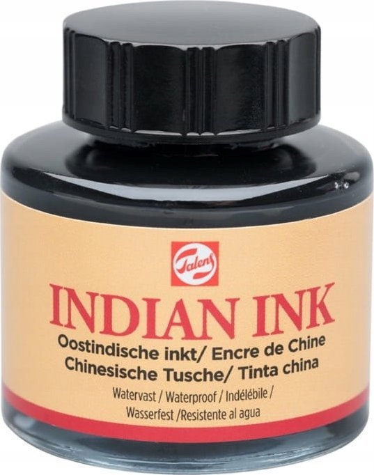 Talens Indian Ink Bottle Black 700
