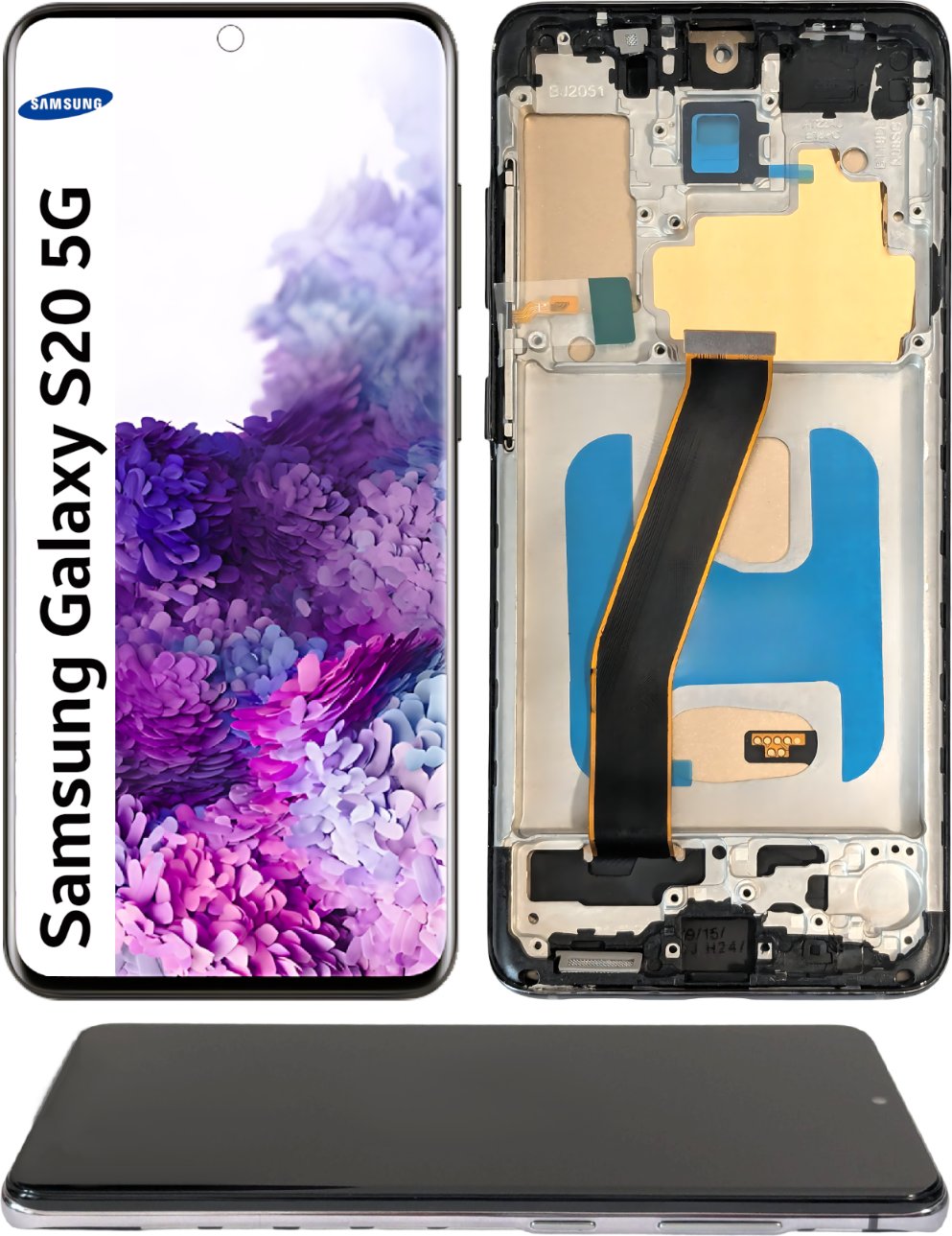 Wyświetlacz do Samsung Galaxy S20 5G Incell Ramka Szary SM-G981B SM-G981F (5904858346622)
