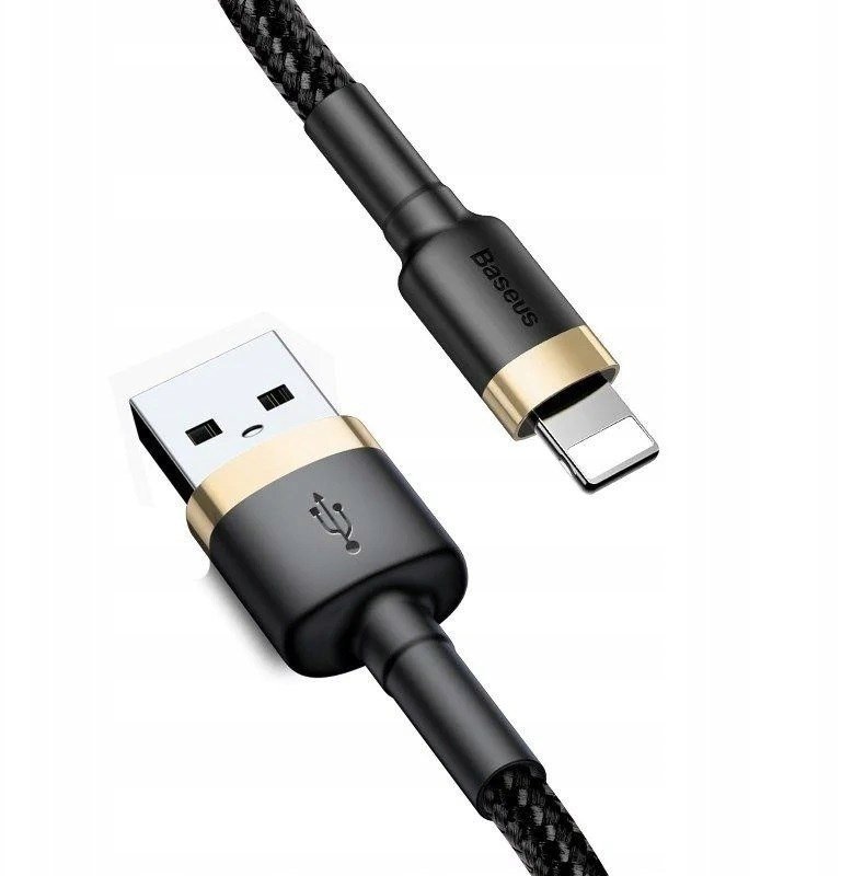 Kabel USB Baseus USB-A - Lightning 1 m Biały (17663511514)