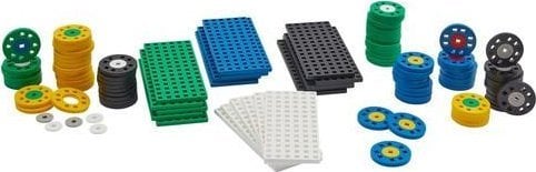 Plus Plus PLUS-PLUS MIX KÓŁ I PODSTAWEK- 100 ELEMENTÓW