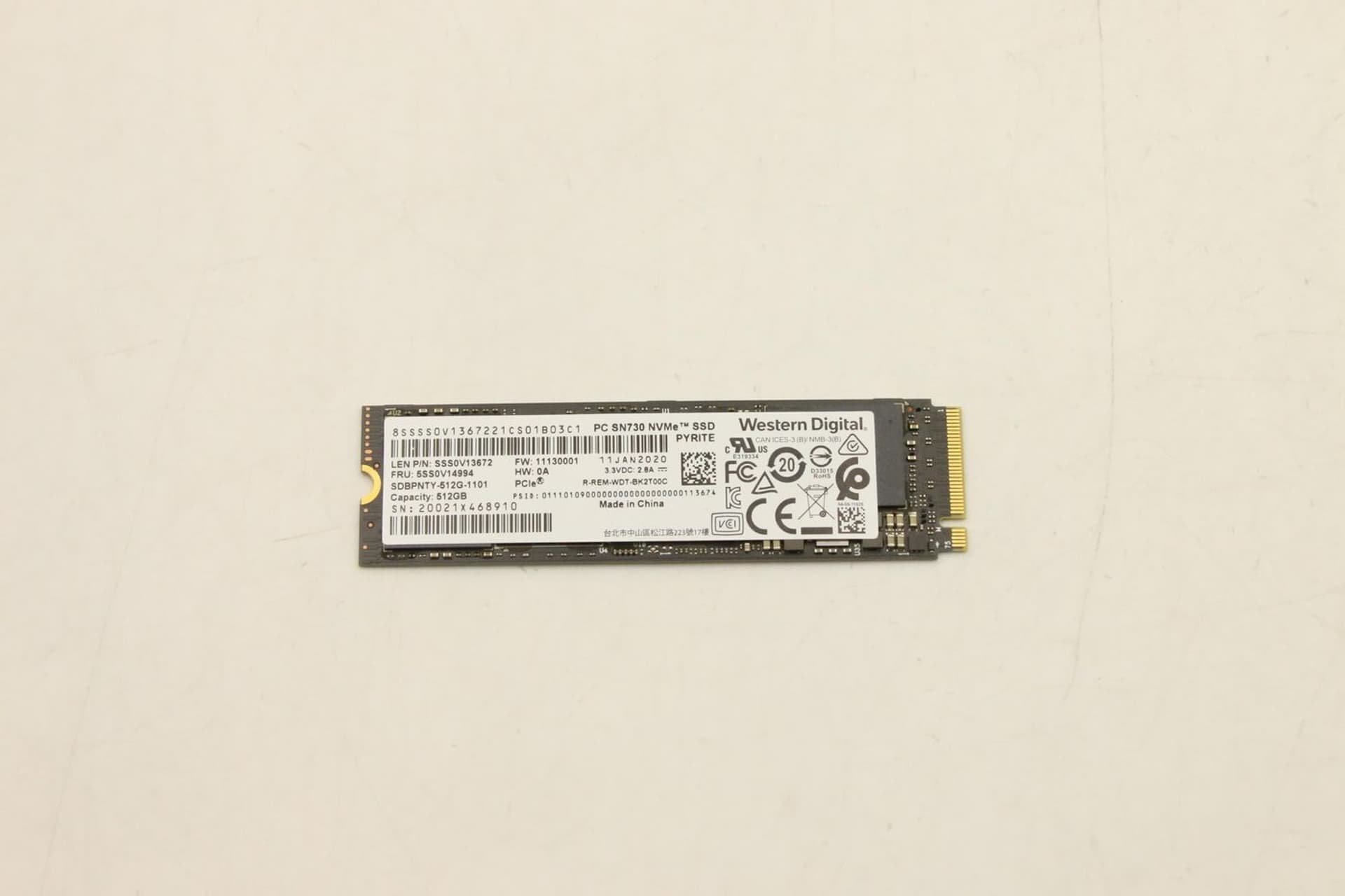 Dysk Lenovo Western Digital SN730 512GB