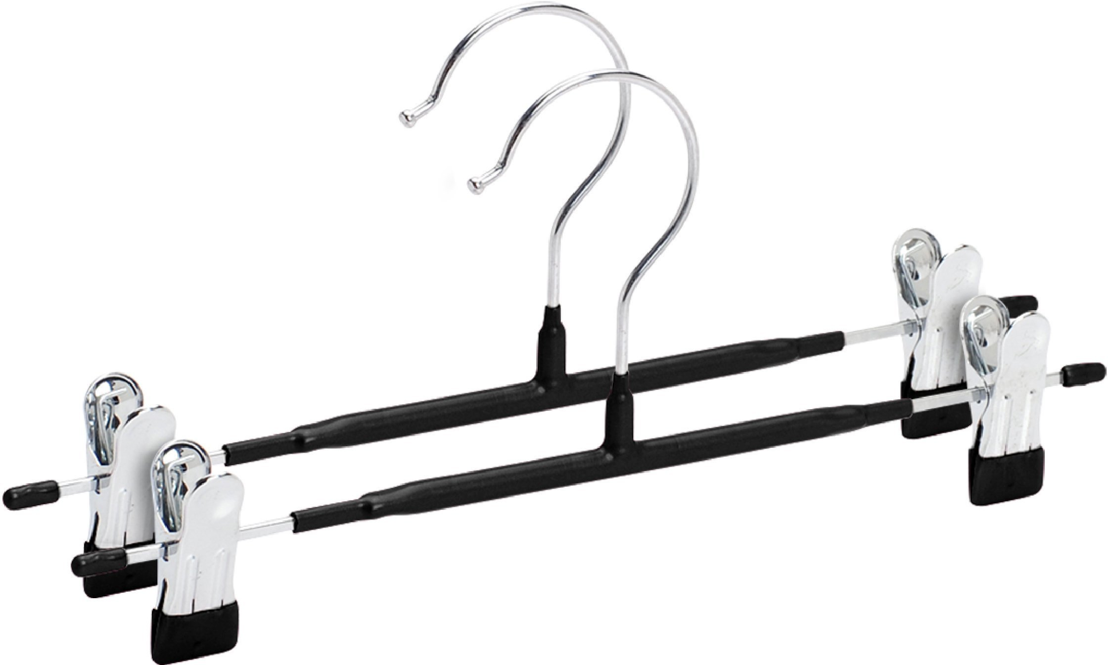 PVC DIPPED HANGER LSMD040 BLACK 2PCS