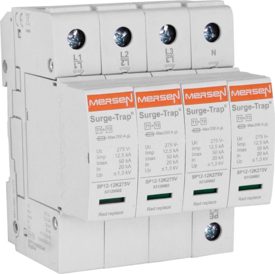 Erko Ogranicznik Przepięć T1 T2 4P 12,5kA STPT12-12K275V-4P 1592