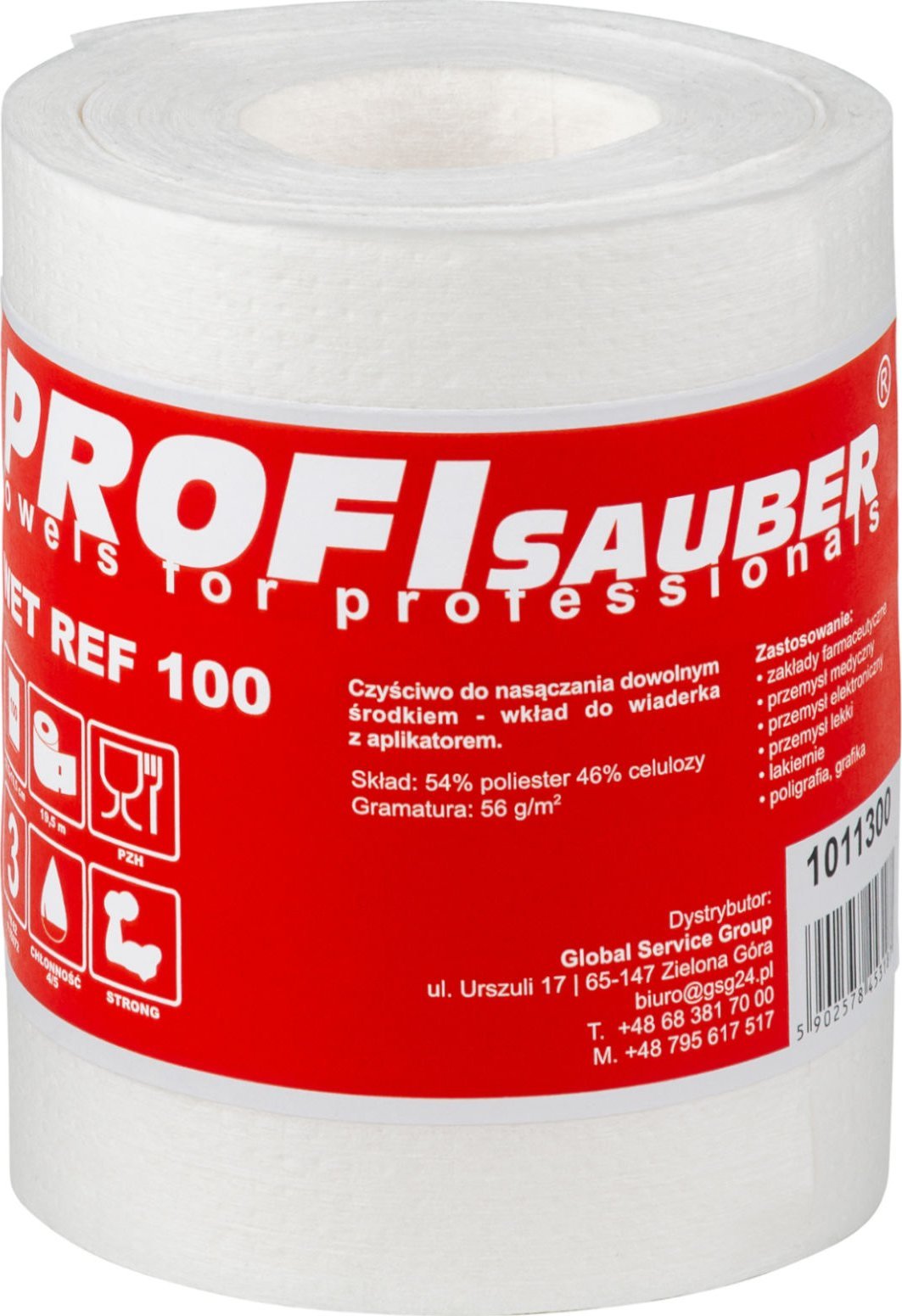 PROFI SAUBER Ściereczki do nasączania POWER ProfiSauber WET REF 100 - WKŁAD Ściereczki do nasączania POWER ProfiSauber WET REF 100 - WKŁAD