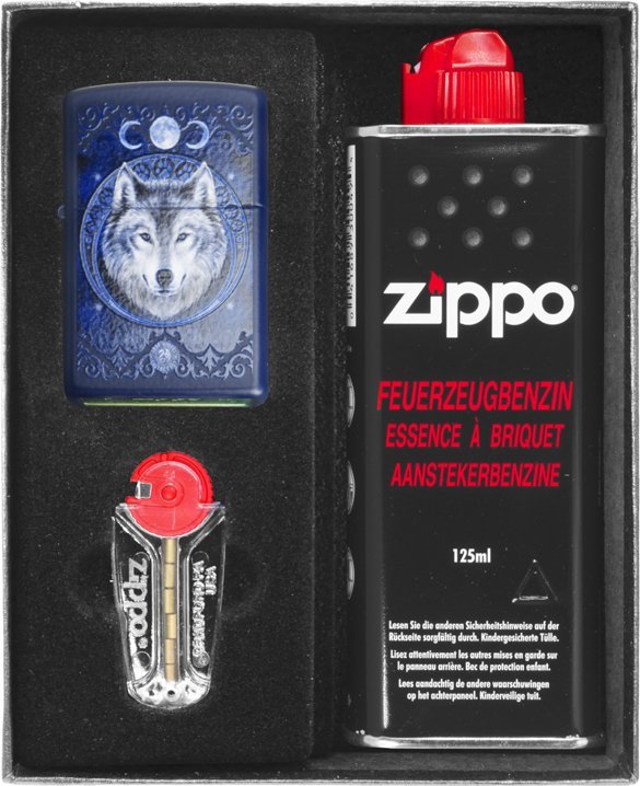 Zestaw ZIPPO Zapalniczka ANNE STOKES WOLF Prezentowy No1
