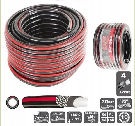 Pro-Line wąż ogrodowy 4 warstwowy 1" 50m rolka, premium (99645)