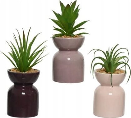 Kaemingk Roślina zielona dekoracyjna sztuczna w doniczce 22x8x8 cm