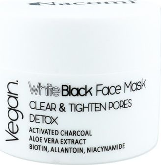 Nacomi NACOMI_Vegan White Black Face Mask detoksująca maska biało czarna 50ml