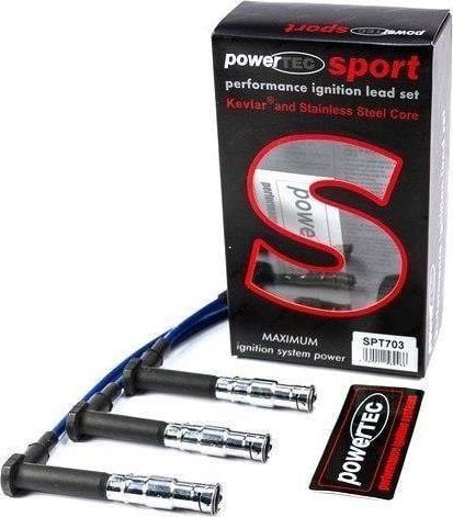 Powertec Przewody zapłonowe MERCEDES-BENZ C E G S SL 280 320 92-00 Niebieskie