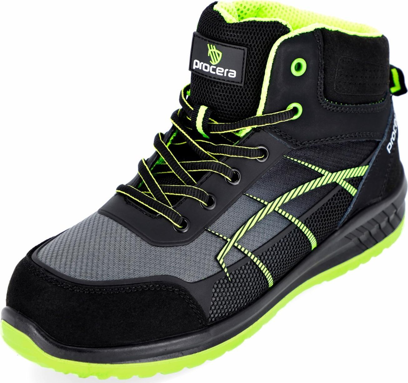 PROCERA CUPRO S1 SR - Trzewiki ochronne nowoczesny design podnosek cholewka oddychający materiał tekstylny mikrofibra KPU podeszwa antypoślizgowa PU/P