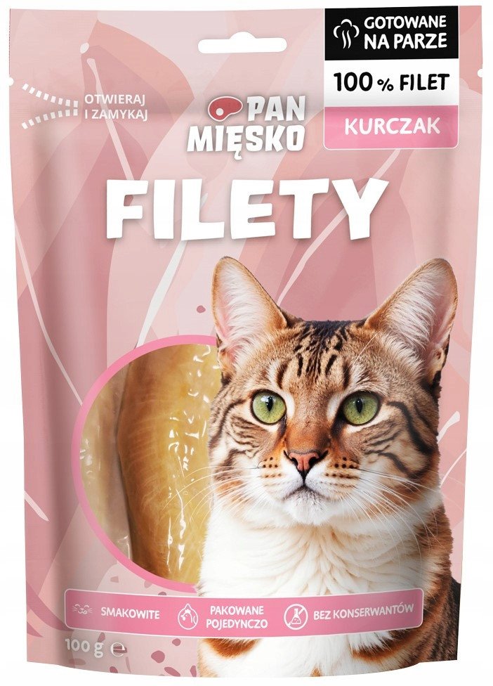 Przysmak dla kota Filety Kurczak (dorosły) 100g