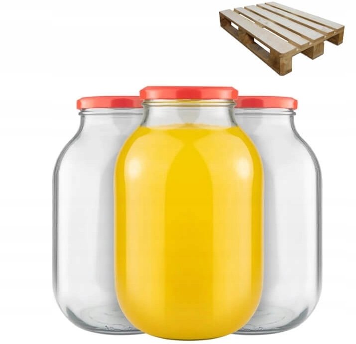 PÓŁPALETA SŁOIK 4L 108szt - 18 ZGRZEWEK PRZETWORY