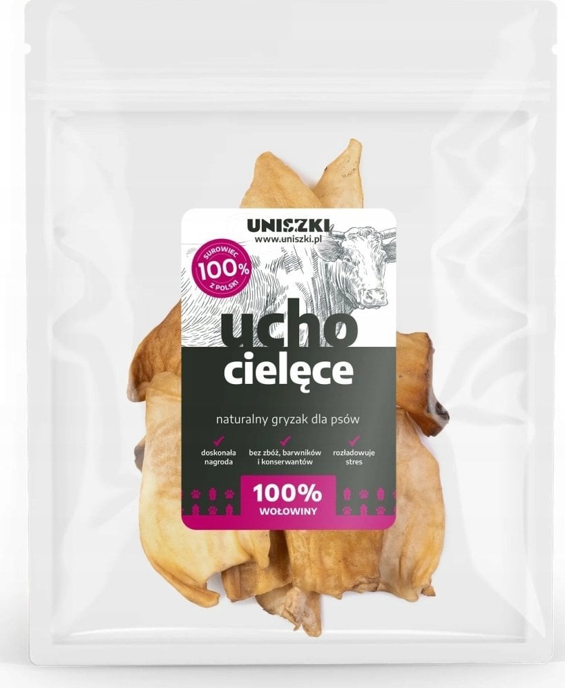 UNISZKI Ucho cielęce 10szt.