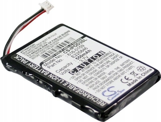 Cameron Sino Akumulator Bateria Typ 616-0159 E225846 Do Apple Ipod 3th Generation 10 15 20 30 Gb / Cs-ipod3sl