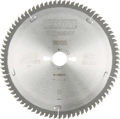 Dewalt DEWALT PIŁA TARCZ.250x30mmx80z DT4287-QZ