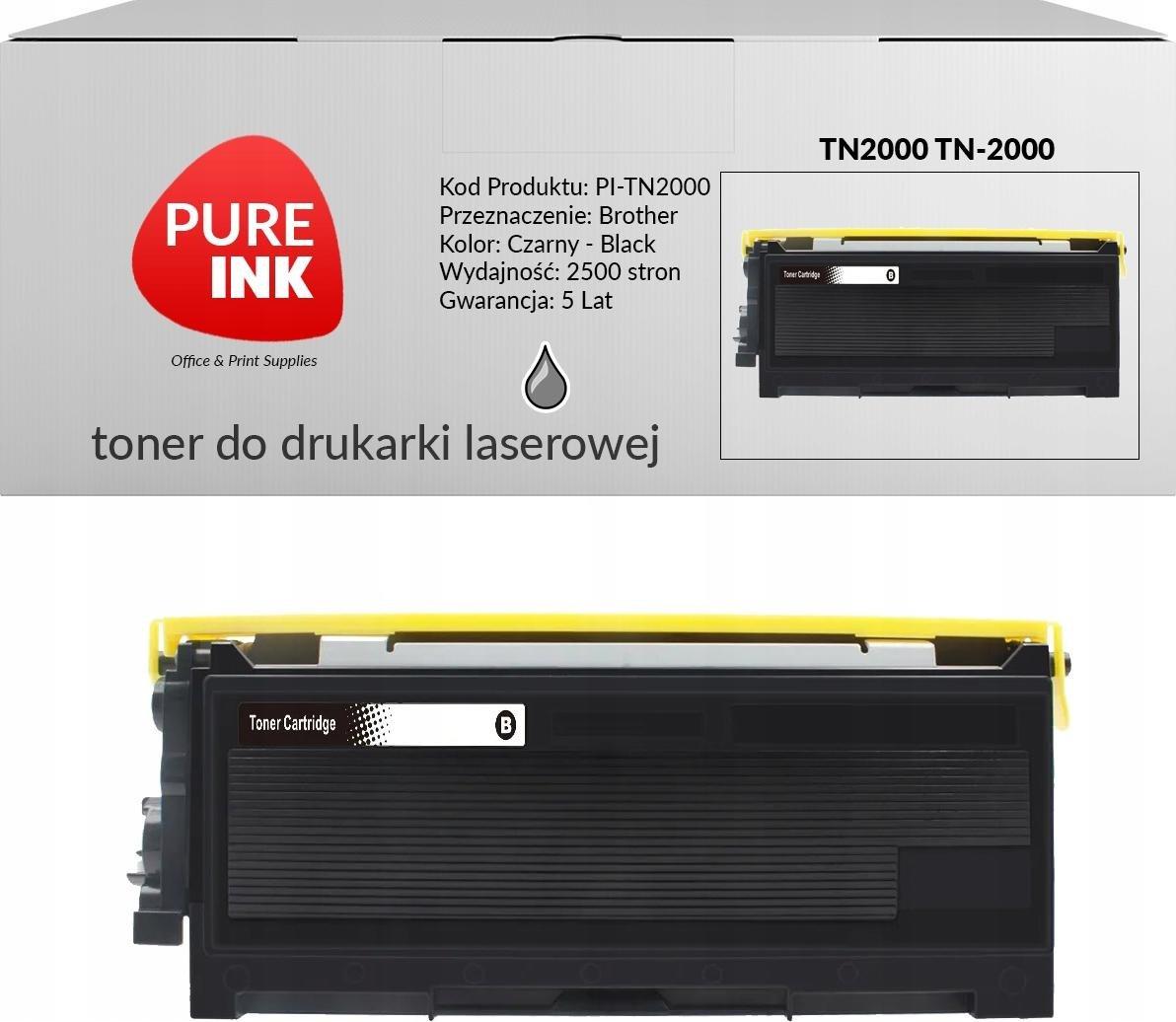 Toner Pureink Black Zamiennik TN-2000