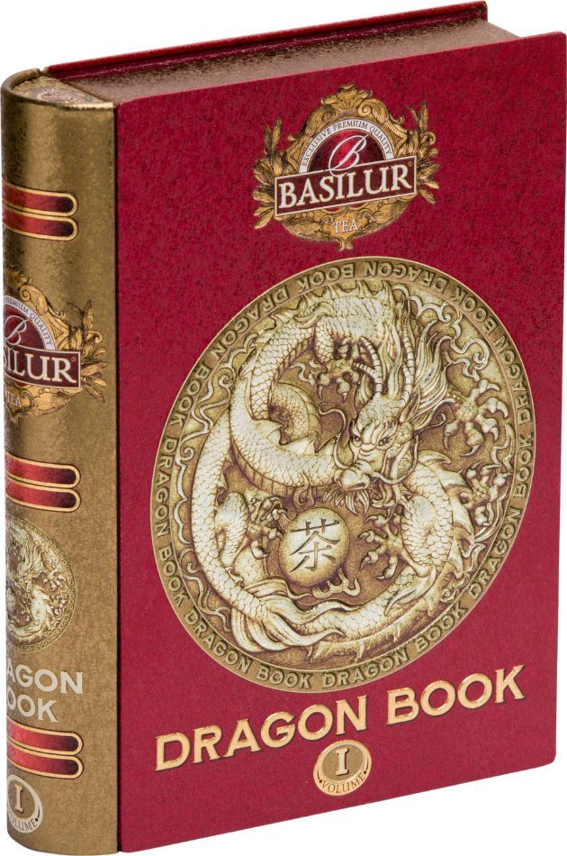 Basilur Basilur DRAGON TEA BOOK VOL. I herbata czarna JAŚMIN MIGDAŁY liściasta - puszka 100 g