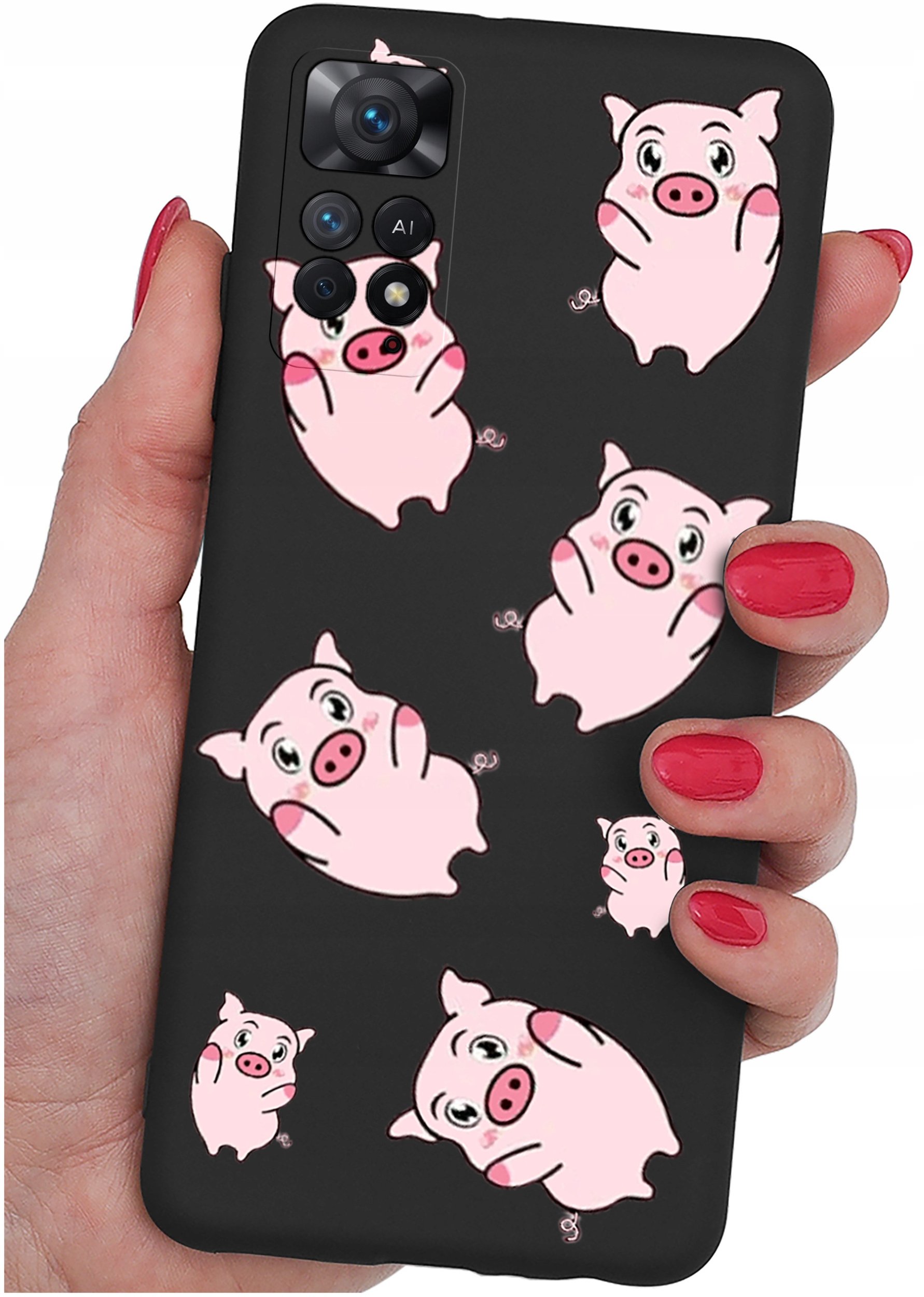 ETUI do Xiaomi Redmi Note 11 Pro | WZORY | SILIKONOWE MATT CASE + SZKŁO 9H