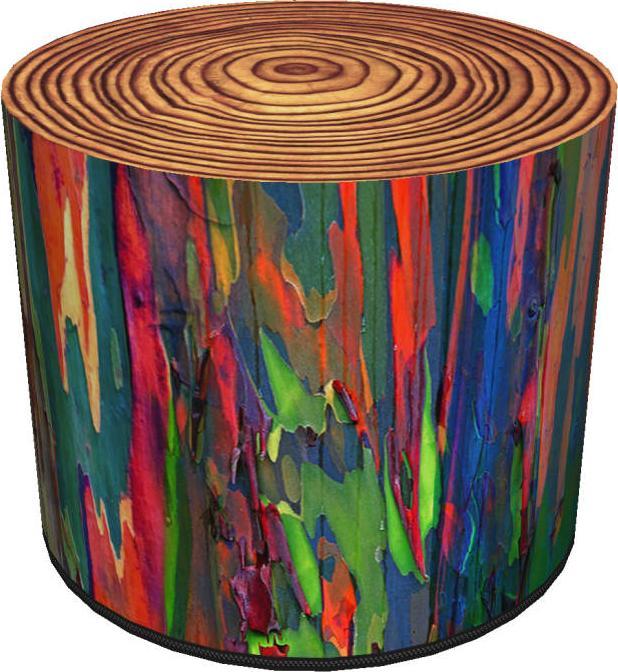 Bertoni-arco Okrągła pufa dekoracyjna - EGZOTYCZNA