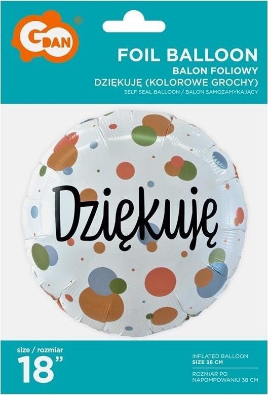 GoDan Balon foliowy Dziękuję