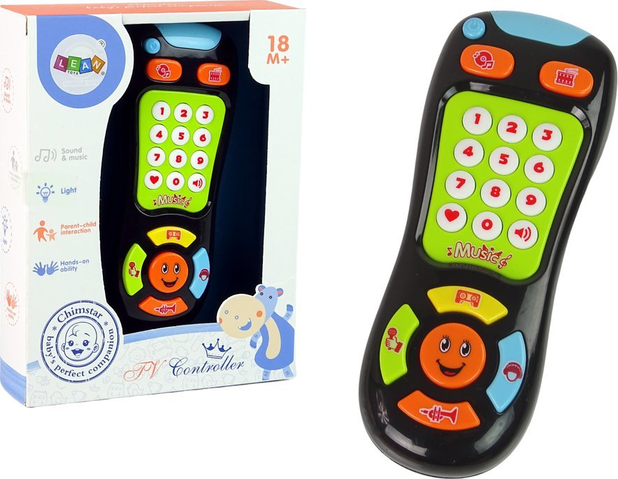 Interaktywny Pilot TV Dla Malucha Edukacyjny Światło Dźwięk