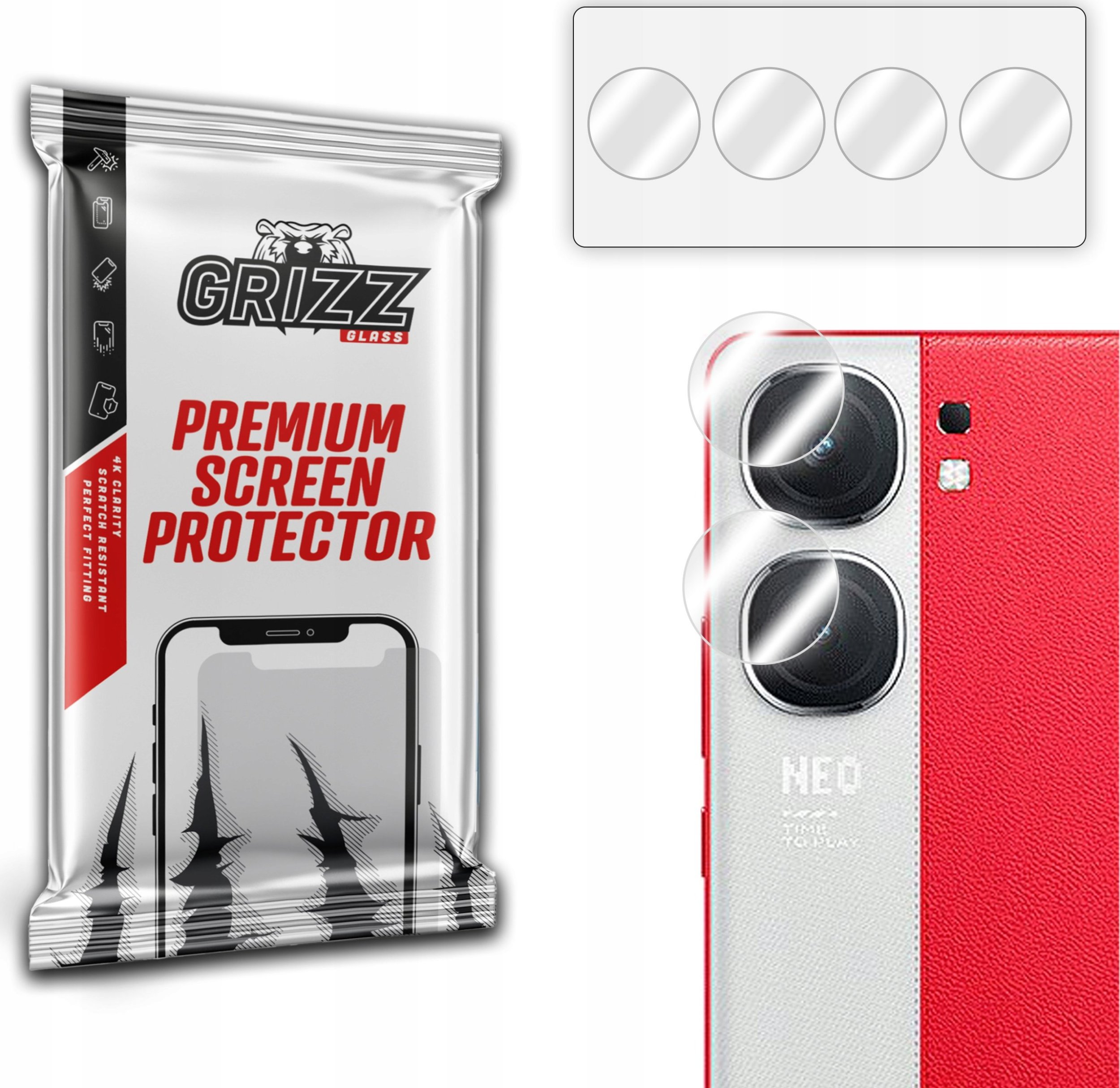 GrizzGlass Szkło na aparat GrizzGlass HybridGlass Camera do Vivo IQOO Neo9S Pro