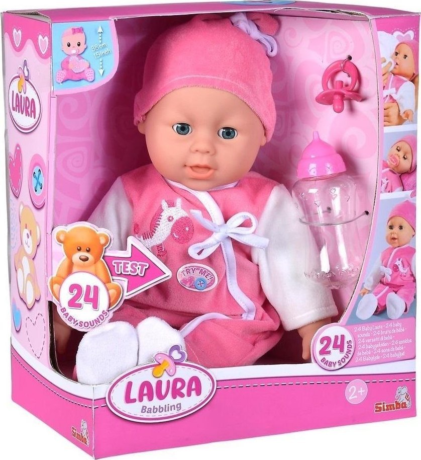 Simba Lalka Laura gaworząca 38cm Simba