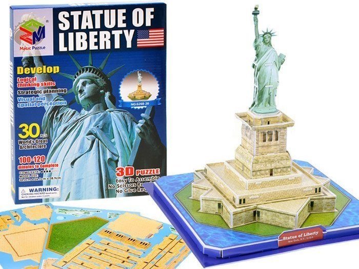 Jokomisiada Przestrzenne Puzzle 3D Statua Wolności USA ZA1579