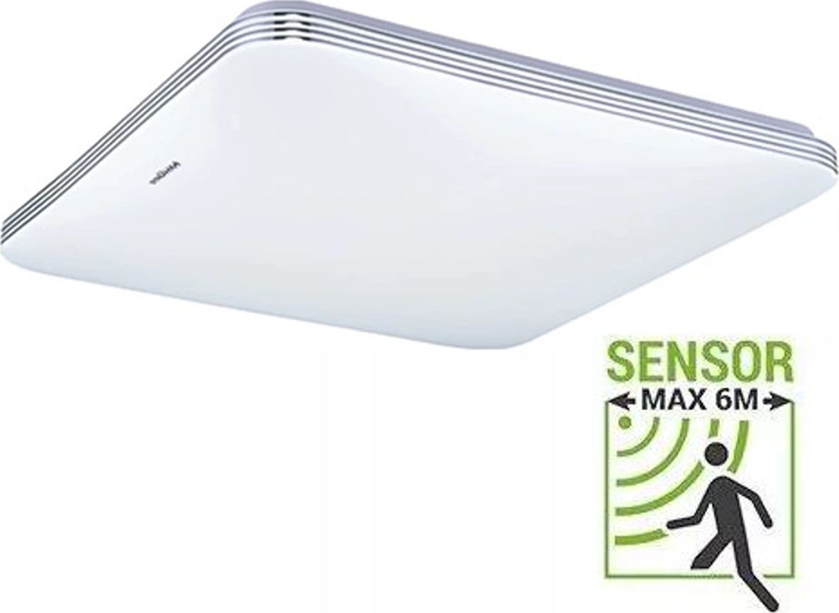 Lampa sufitowa STRUHM Lampa plafon LED ADIS D SLIM 28W + czujnik ruchu 03755 STRUHM