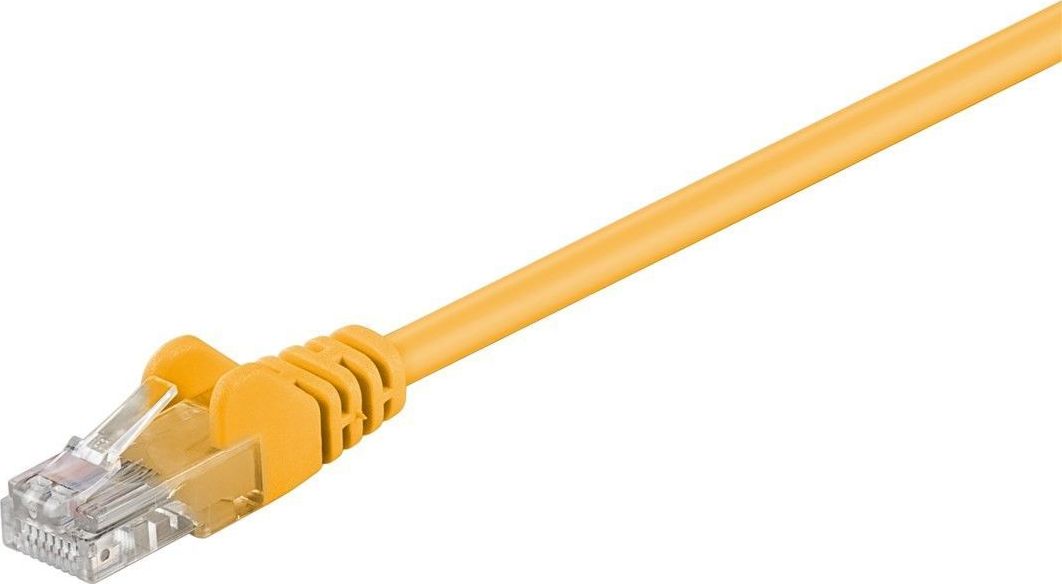 Goobay Goobay 68386 CAT 5e patch cable, U/UTP, yellow, 7.5 m